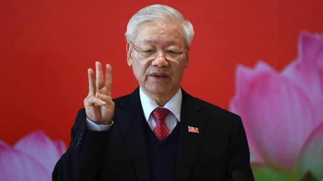 Tổng bí thư kiêm Chủ tịch nước Nguyễn Phú Trọng được bầu làm Tổng bí thư Trung Ương Đảng khóa XIII, nhiệm kỳ thứ 3