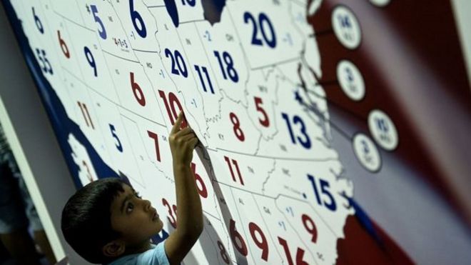 لكل ولاية أمريكية عدد معين من الاصوات داخل المجمع الانتخابي