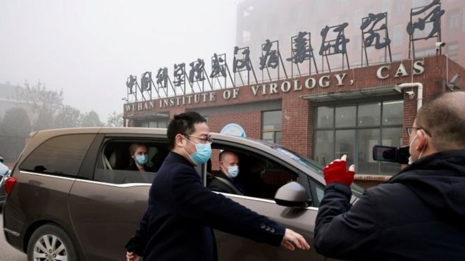 visita del equipo de la OMS al Instituto de Virología de Wuhan.