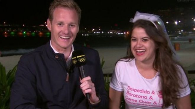 Dan Walker e Maria de Cezar