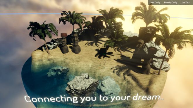 Вид на виртуальный остров