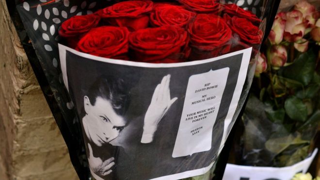 David Bowie tributes on Heddon Street