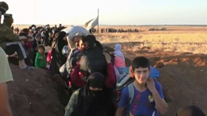 Sírios em fuga