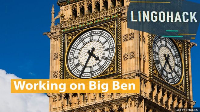Aprenda inglês com reportagem sobre reforma de 5 anos de relógio marco de Londres, que voltará a badalar no ínicio do ano que vem.