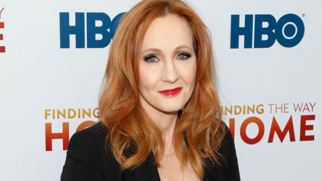 Close up of JK Rowling