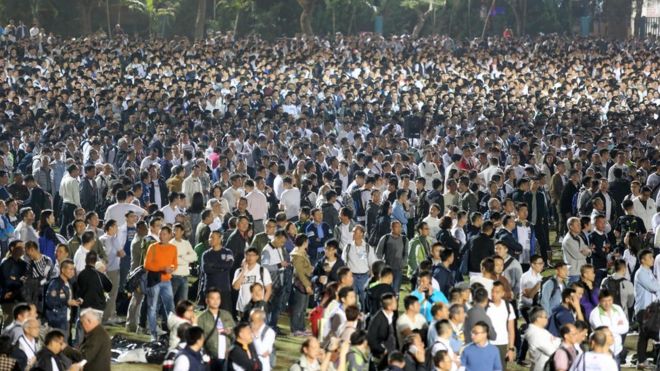 在九龙的警察体育游乐会足球场内