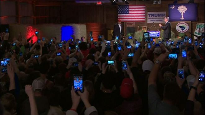 トランプ氏の支援者集会
