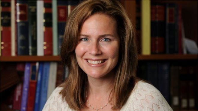 "Amy Coney Barrett" of US Supreme court & her husband Jesse Barrett tori - BBC News Pidgin