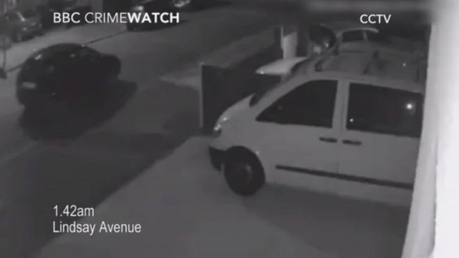 Видеонаблюдение автомобиля возле места преступления
