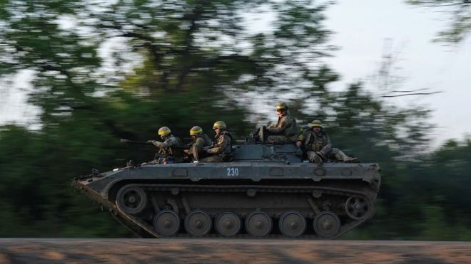 Украинский военный транспорт