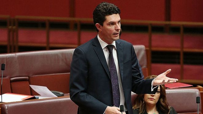 Скотт Лудлам выступает в Сенате Австралии