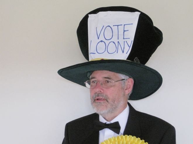 Мартин Хогбин, официальный кандидат от Monster Raving Loony Party