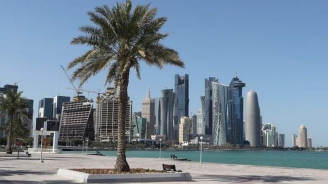 Cảnh thủ đô Doha của Qatar