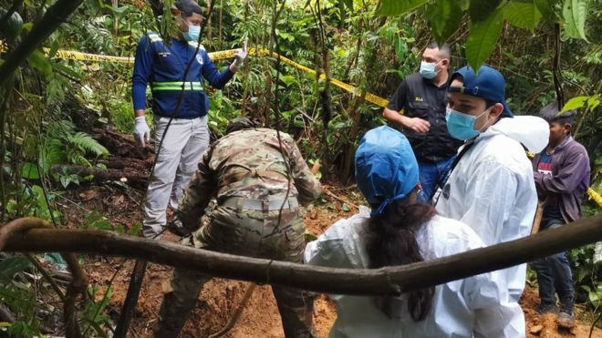 Suspected mass grave is excavated in Panama