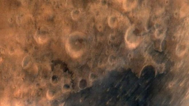 Изображение Марса, сделанное индийским орбитальным аппаратом, 25 сентября