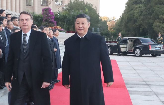 Bolsonaro e Xi Jinping