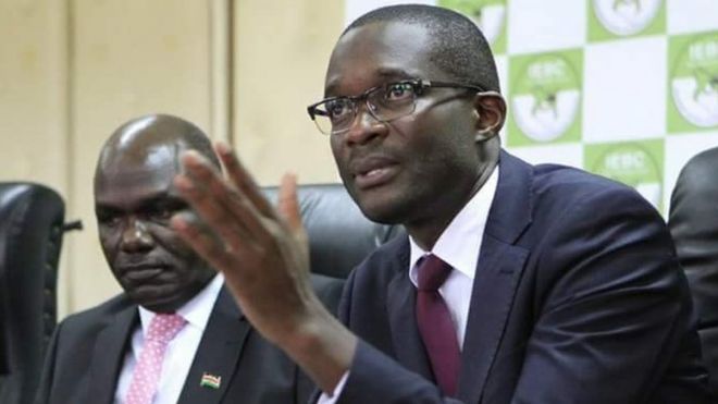 Afisa mkuu mtendaji wa tume ya uchaguzi ya IEBC Ezra Chiloba