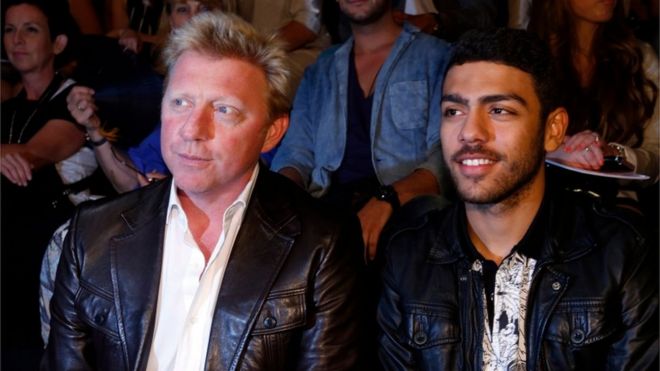 Boris Becker and his son Noah pictured at 2012 Berlin Fashion Week