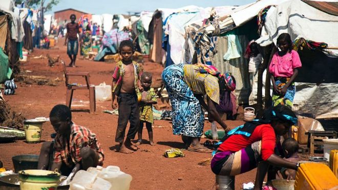 Лагерь для перемещенных лиц в Южном Судане