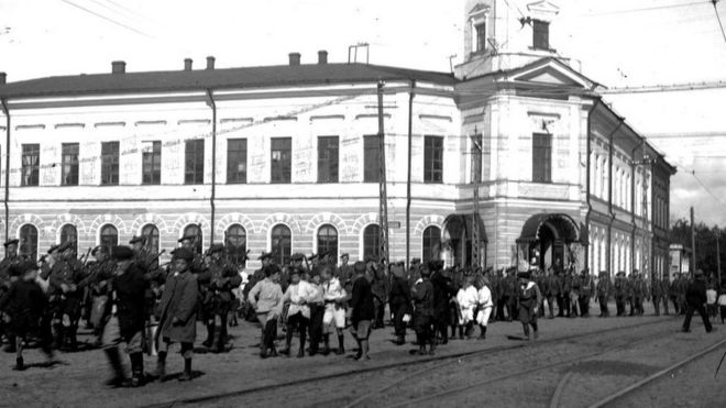 Королевские шотландцы в Архангельске