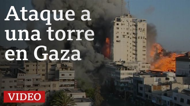 Ataque a una torre en Gaza