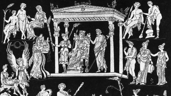 Сцена из мифа об Орфее и Эвридике