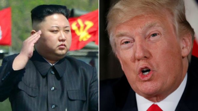 Kim Jong-un and Donald Trump (composite image)