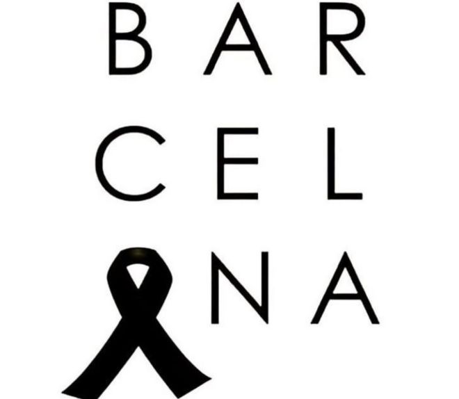 Барселона прописана и черная лента заменяет O