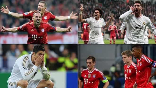 Imágenes de los partidos entre Real Madrid y Bayern