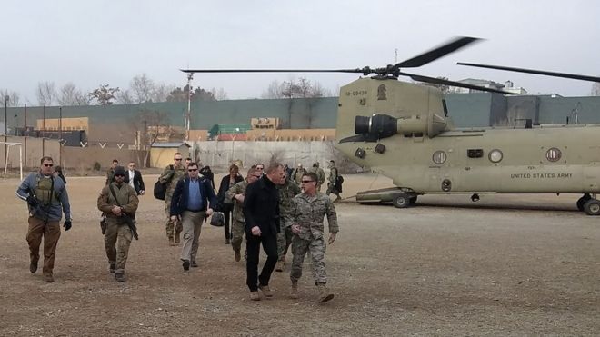 سفر غیرمنتظره سرپرست وزارت دفاع آمریکا به کابل