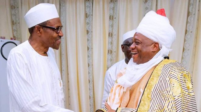 Presido Buhari and Senator Orji Uzor Kalu
