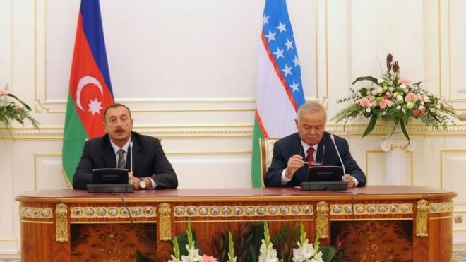 İlham Əliyev lə İslam Kərimov