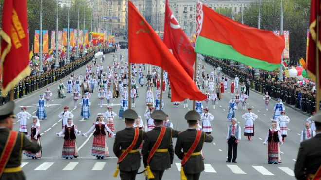 Празднование Дня Победы в столице Минске