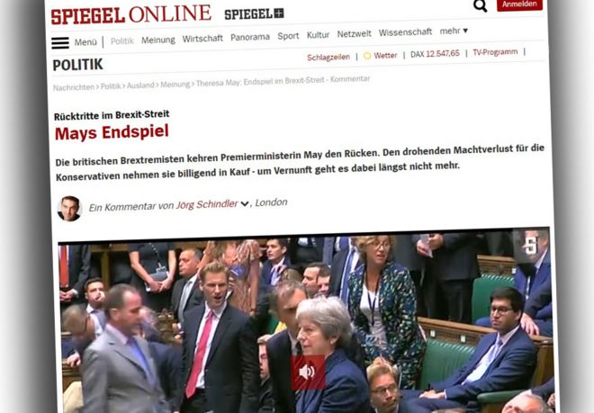 Скриншот немецкого сайта Spiegel Online