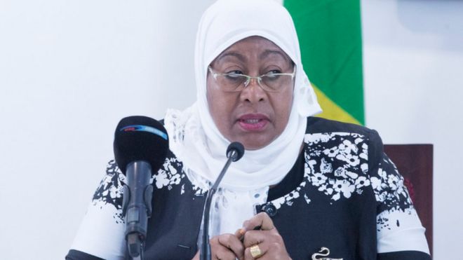 Makamu wa rais wa Tanzania Samia Suluhu Hassan
