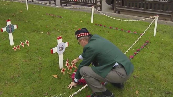 Ветераны вспомнили погибших на Джорджа-сквер в Глазго