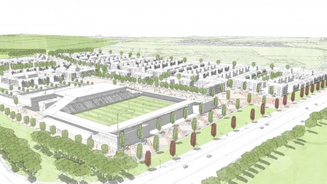 План строительства нового стадиона Сент-Олбанс-Сити