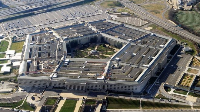 The Pentagon building in Washington DC