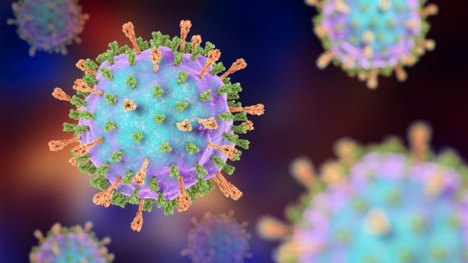 Трехмерное изображение вируса эпидемического паротита