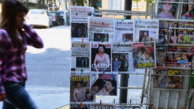 Газетный стенд в Мексике