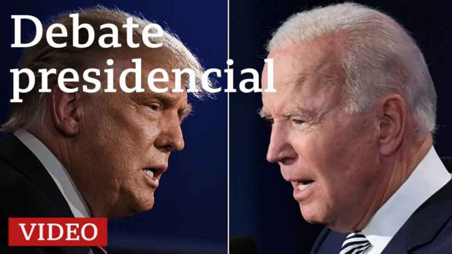 Trump frente a Biden en el segundo debate presidencial