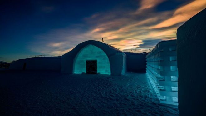 स्वीडन का एक आइस होटल