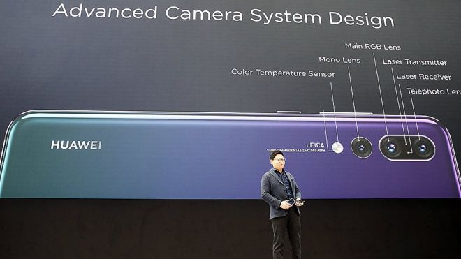 Huawei P20 на мероприятии запуска