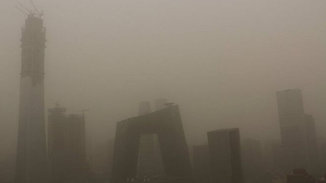 Beijing, Cina, polusi