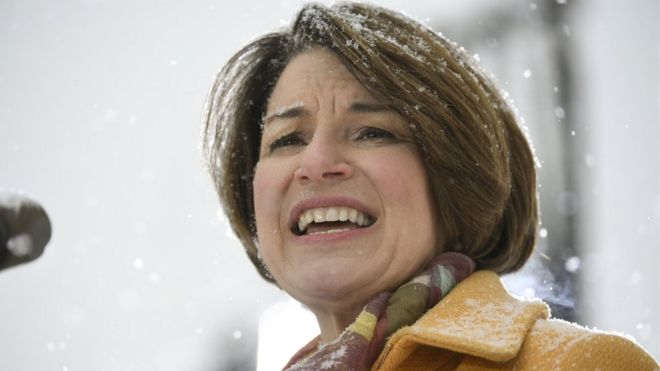 Democratic Senator of Minnesota Amy Klobuchar announces that she is running for President of the United States in Minneapolis, Minnesota