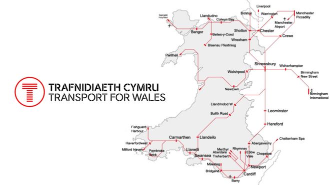 Как выглядит главная железнодорожная сеть Уэльса и границ