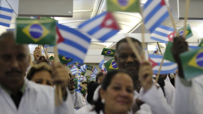 Cubanos chegando ao Brasil em 2013