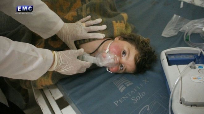 tấn công nghi dùng vũ khí hóa học của Syri