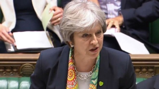 Премьер-министр Тереза ??Мэй делает заявление в Палате общин в Лондоне 11 июня 2018 года