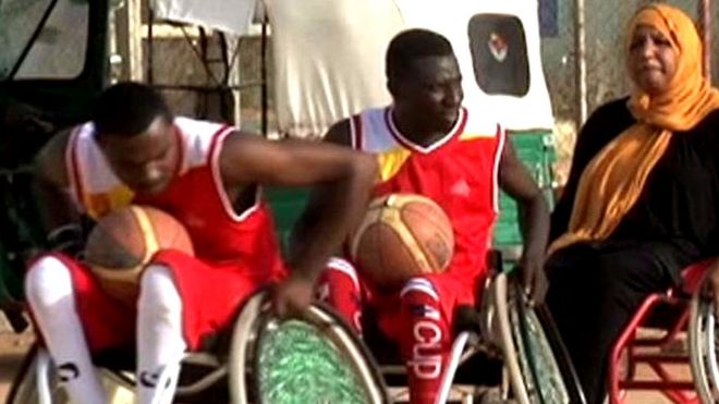 أول فريق كرة السلة لذوي الاحتياجات الخاصة في السودان